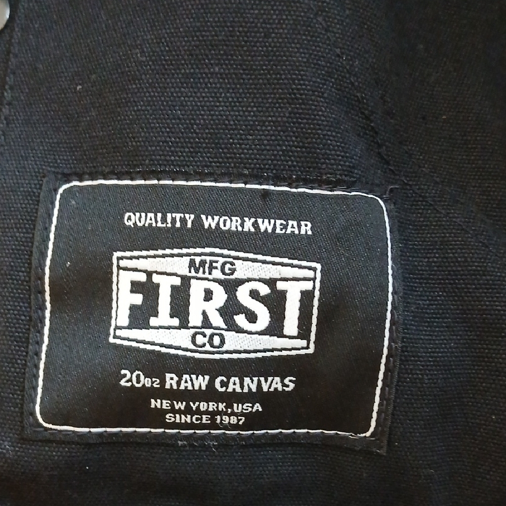Motorcycle Men's Classic Black Canvas Vest - Picture 3 of 5